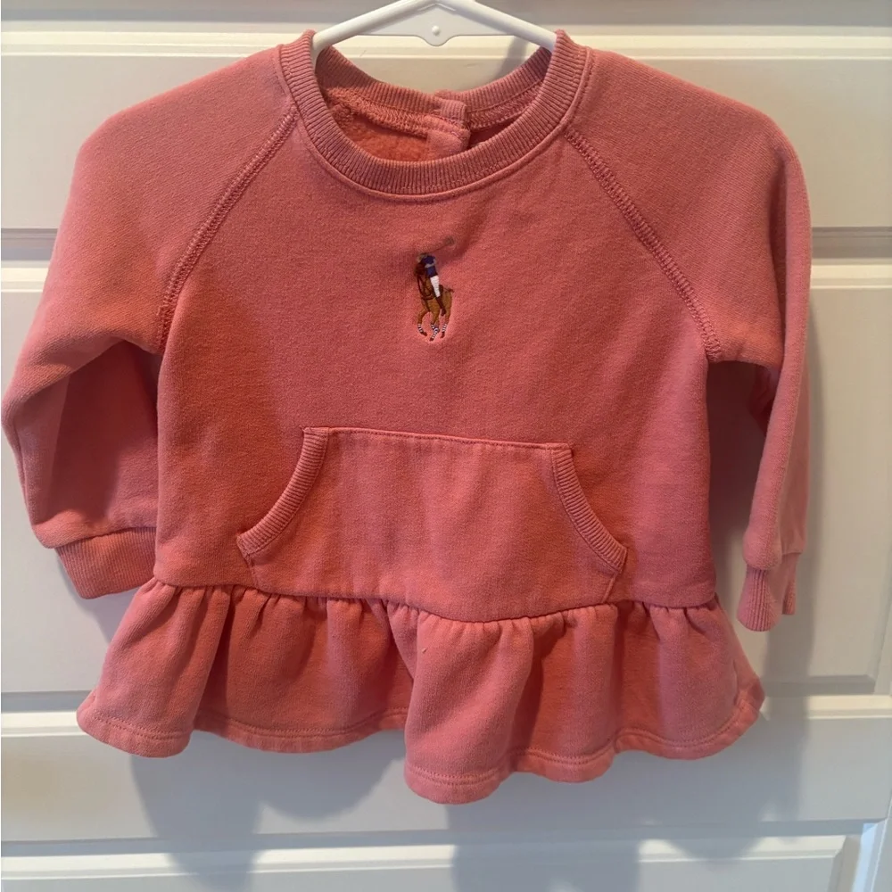 Ralph Lauren Drop Waist Sweatshirt Dress